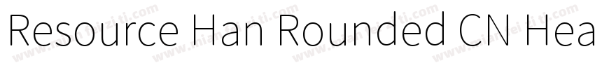 Resource Han Rounded CN Heavy0990字体转换